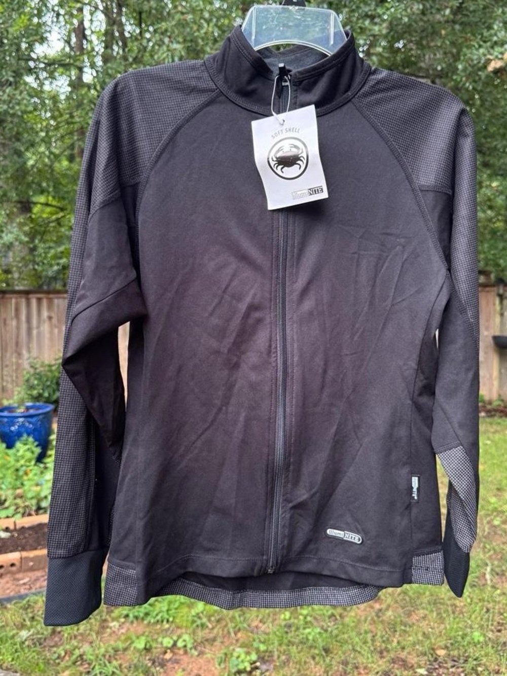 Black Soft Shell illumi nite Zip-Up Jacket size small brand new